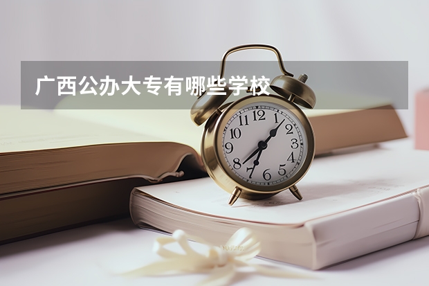 广西公办大专有哪些学校