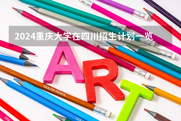 2024重庆大学在四川招生计划一览表