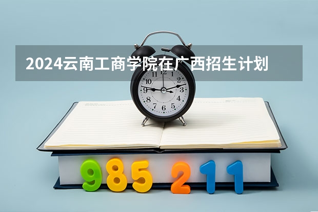 2024云南工商学院在广西招生计划表