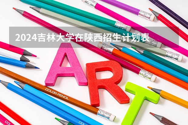 2024吉林大学在陕西招生计划表