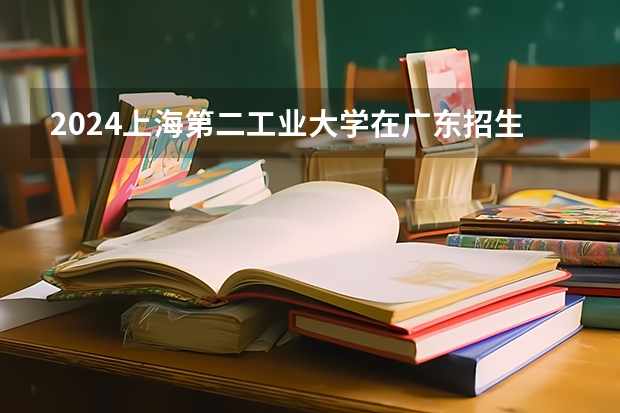2024上海第二工业大学在广东招生计划表