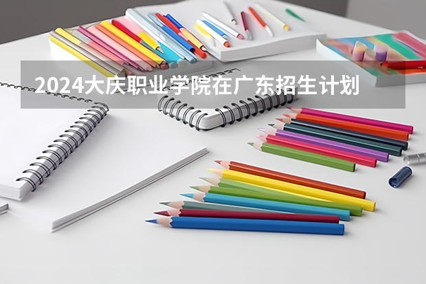 2024大庆职业学院在广东招生计划表