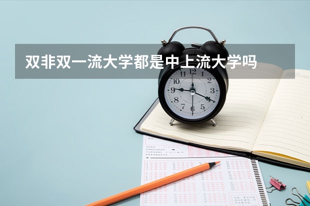 双非双一流大学都是中上流大学吗