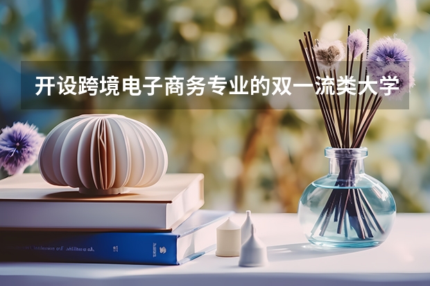 开设跨境电子商务专业的双一流类大学名单一览表