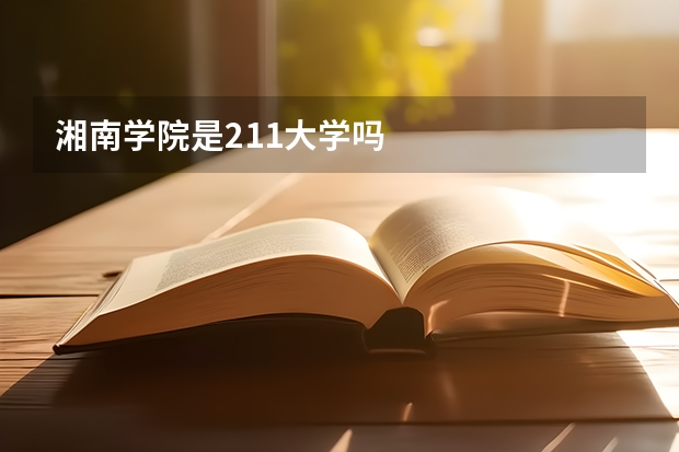 湘南学院是211大学吗